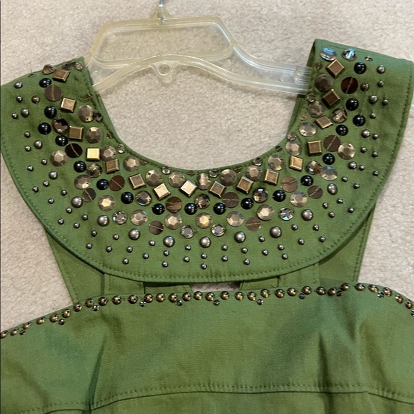 Adrianna Papell dress beaded collar size 6 in good preowned condition. - Picture 4 of 8